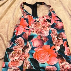 Lululemon floral race back size 8